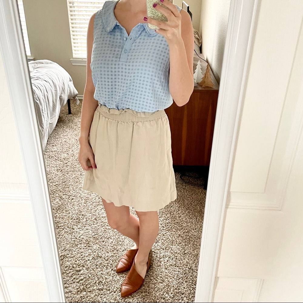 Petter Pan Collar Gingham Plaid Checkered Blouse